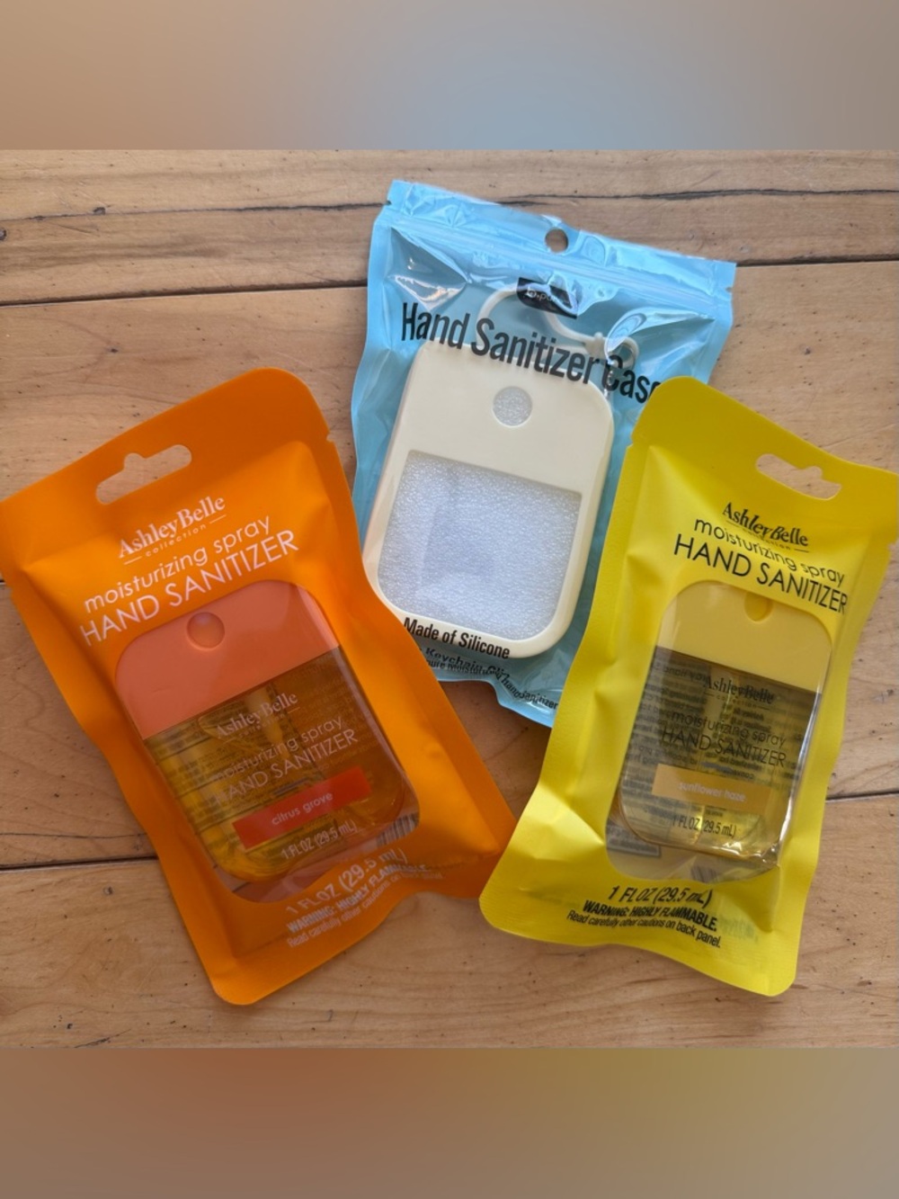 AshleyBelle Citrus Grove & Sunflower Haze Spray Hand Sanitizer & Silicone Case